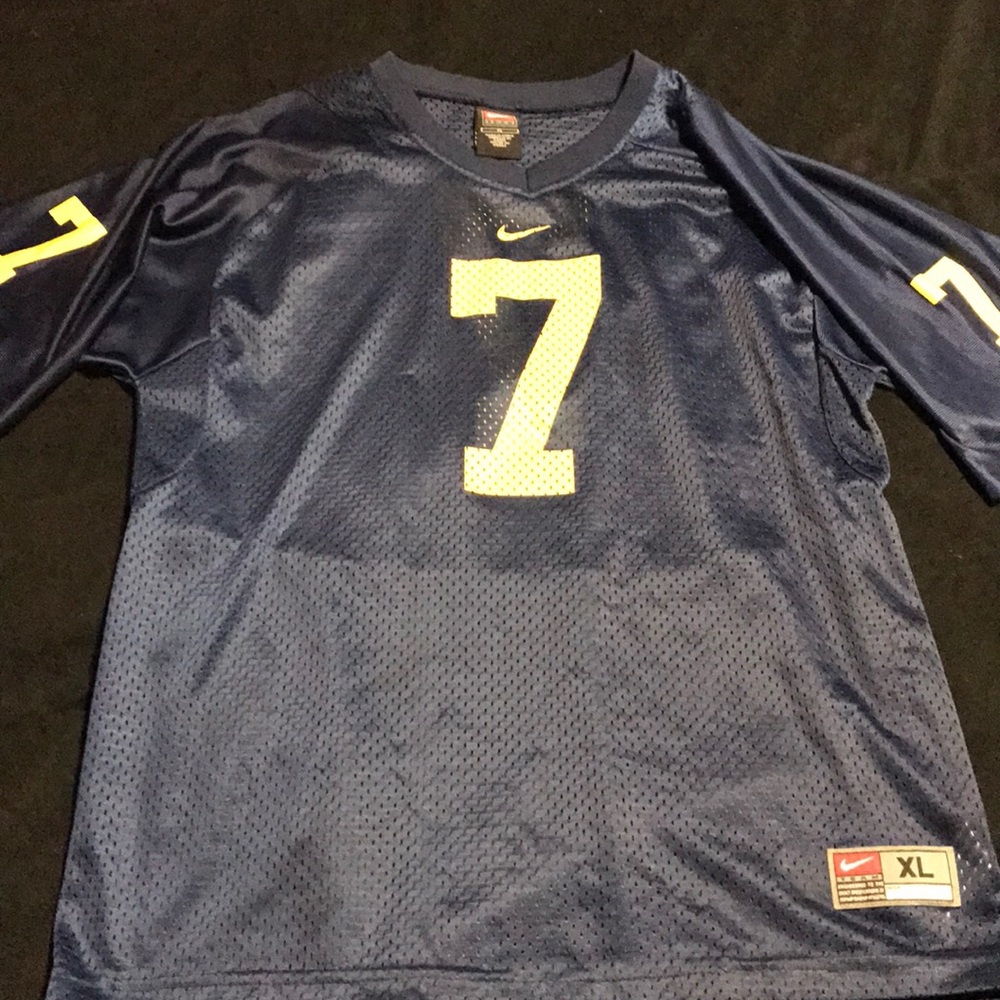 Michigan wolverines youth football jersey retro